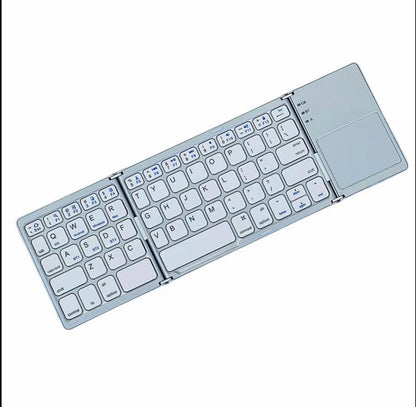 Ultra-Thin Foldable Bluetooth Keyboard for Tablets and Phones