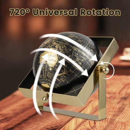 720-Degree Rotating Educational Geographic World Globe