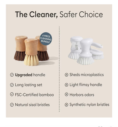 Vove Eco-Friendly Bamboo Cleaning Essentials Set