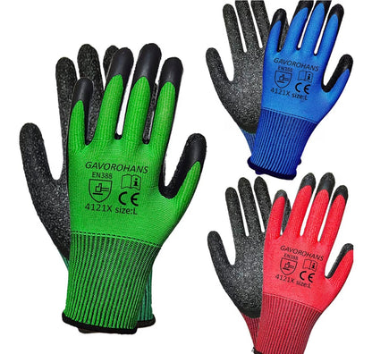 3 Pairs Gardening Gloves Superior Grip Durable Breathable Work Gloves
