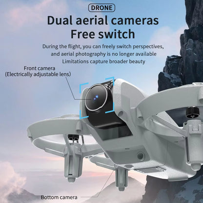 2025 NEW V2 Mini Drone Children'S Toy 8K Profession HD Camera Wifi RC Height Freestyle Keep Helicopter Foldable Quadcopter Toy