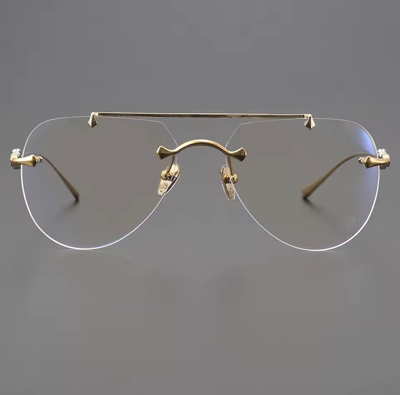 Luxury Men's Women's Fashion Pilot Optical Prescription Frameless Design Brand Glasses Outdoor Driving Vacation Sunglasses