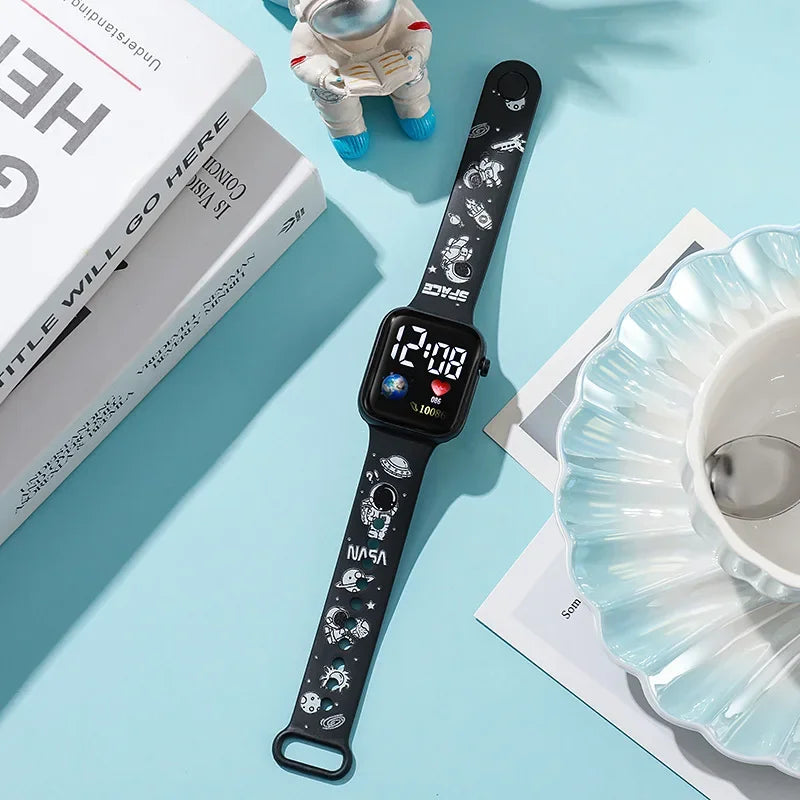 Disney Anime Figures Stitch Watches Children Wrist Strap Sports Intelligent Wristwatch Waterproof Kids Toys Electronic Bracelet