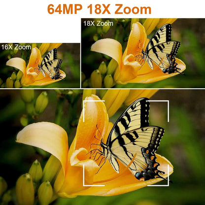 6K Professional Video Camera for Photography 18X Digital Zoom Night Vision Vlogging Camera 64MP Wifi Livestream Webcam Camcorder