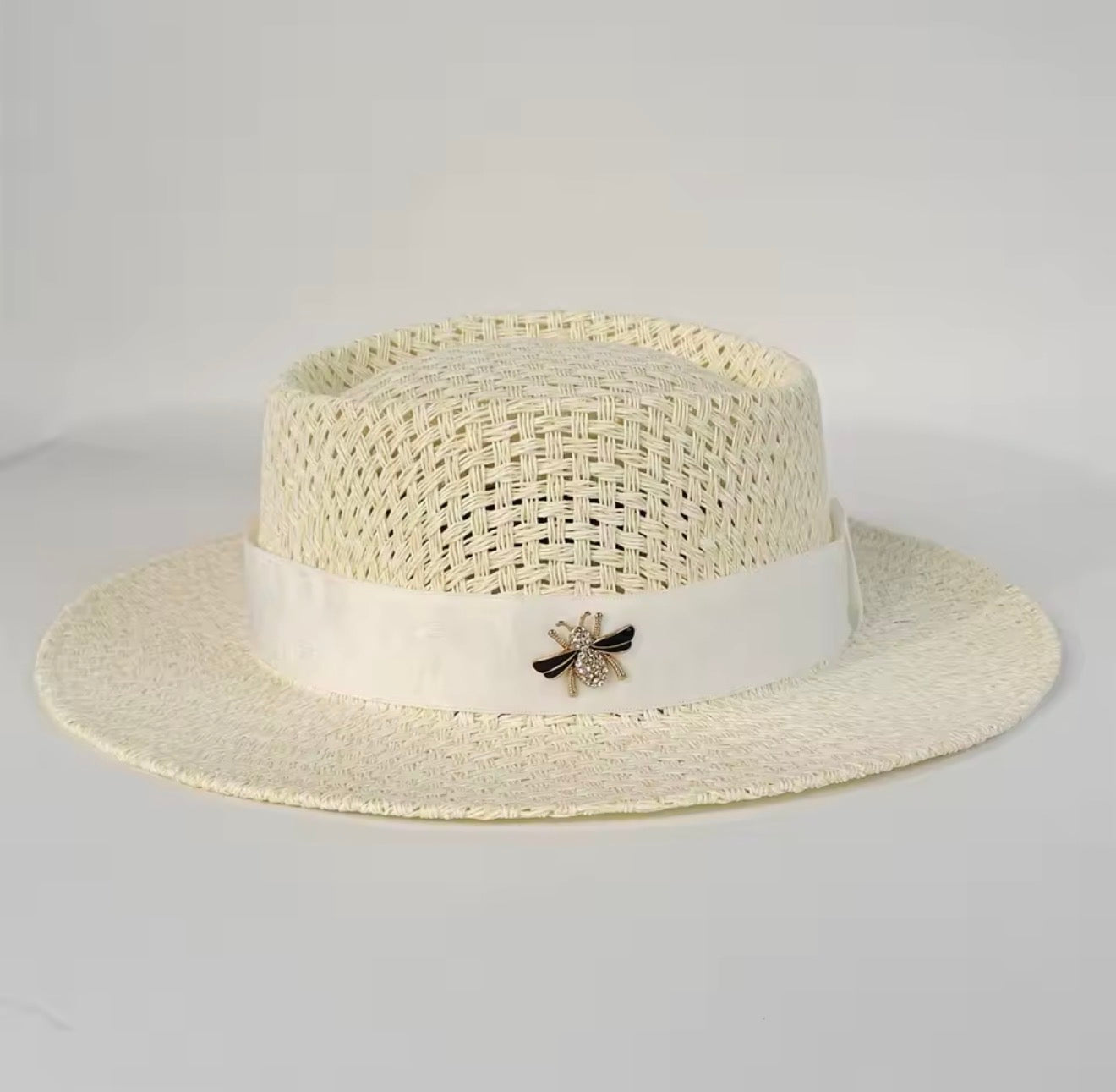 2026 Beach Straw Hat for Women Wide Brim UV Protection Boater Style Summer Hat