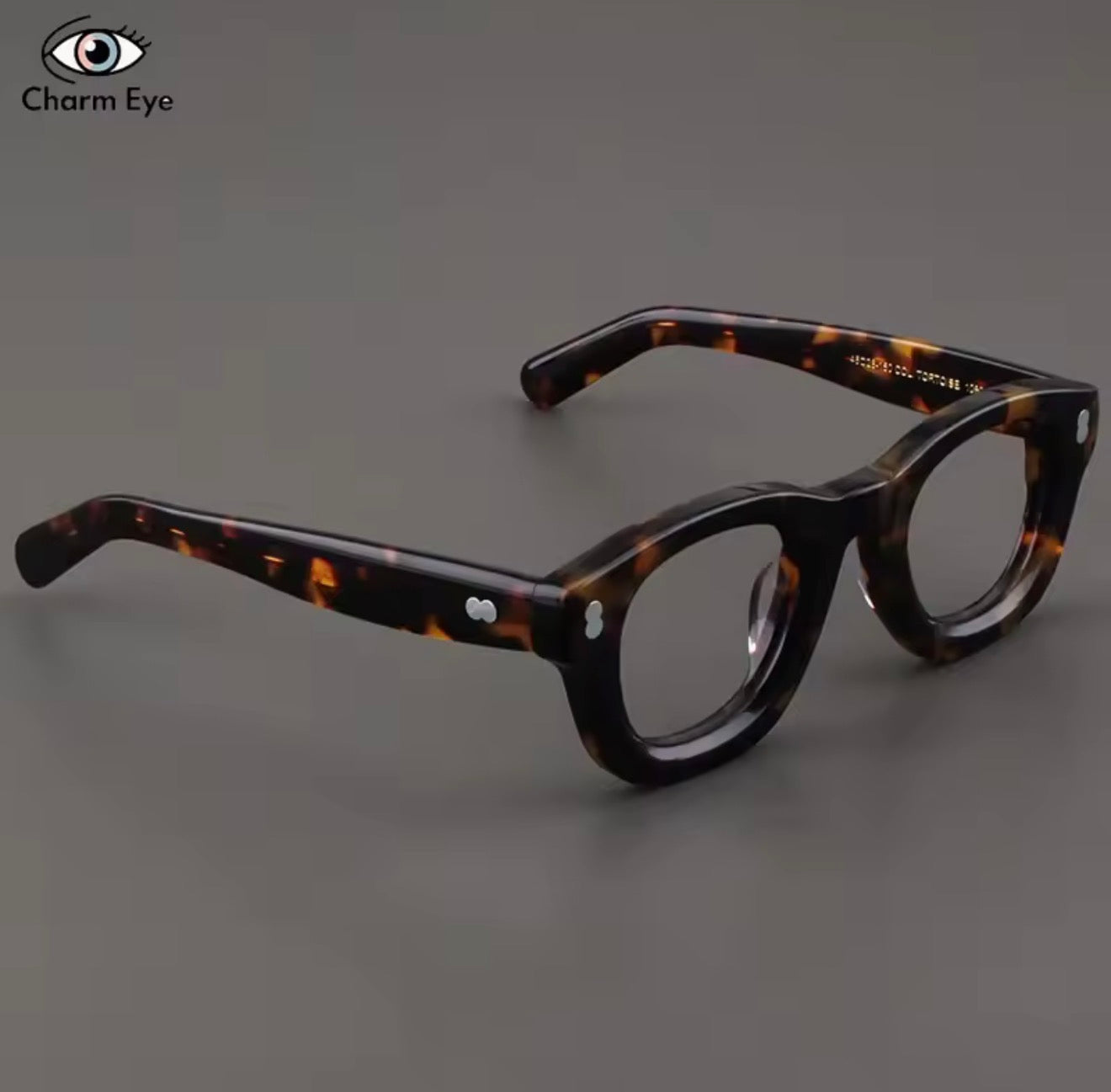 High Quality Tortoiseshell Eyeglass Frame Men Thick Acetate Square Retro Handmade Optical Prescription Glasses for Women Myopia