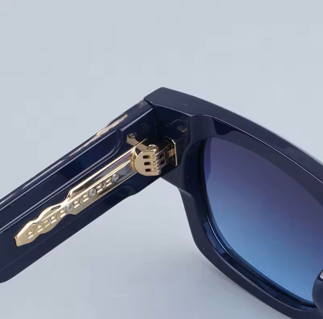 Dusenberg Thick Heavy Acetate Sunglasses High Quality Men and Women Fashion High Street Designer Uv400 Eyeglasses with Case