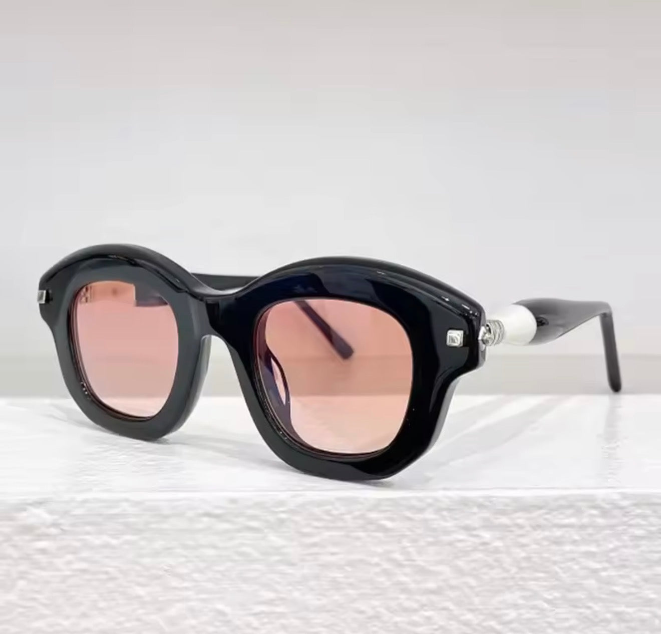 Maske J1 Thick Acetate Heavy Classical Sunglasses Uv400 Optical Prescription Frame Men Classical Designer Brand Germany Glasses