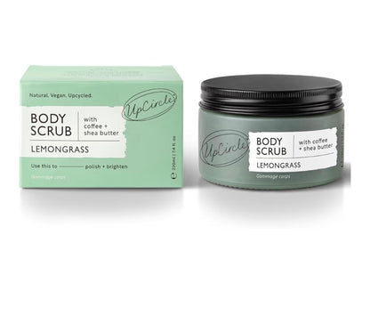UpCircle Coffee Body Scrub with Lemongrass 220ml | Natural Exfoliator