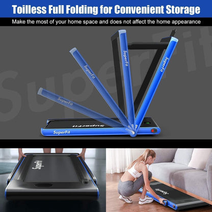 Folding Electric Treadmill with Bluetooth Connectivity (1-12 KPH)