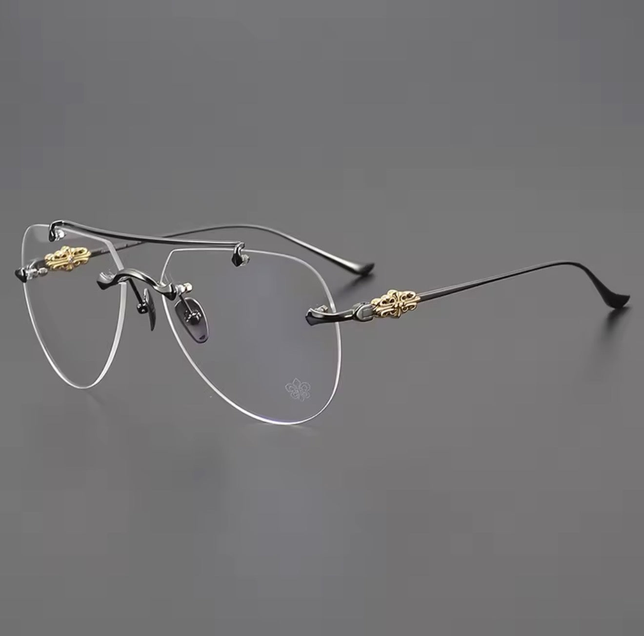 Luxury Men's Women's Fashion Pilot Optical Prescription Frameless Design Brand Glasses Outdoor Driving Vacation Sunglasses
