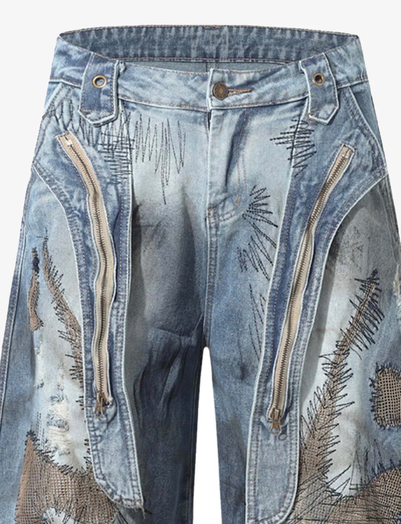 RO STYLE WASHED BARREL JEANS
