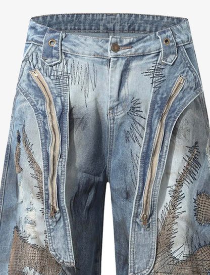 RO STYLE WASHED BARREL JEANS