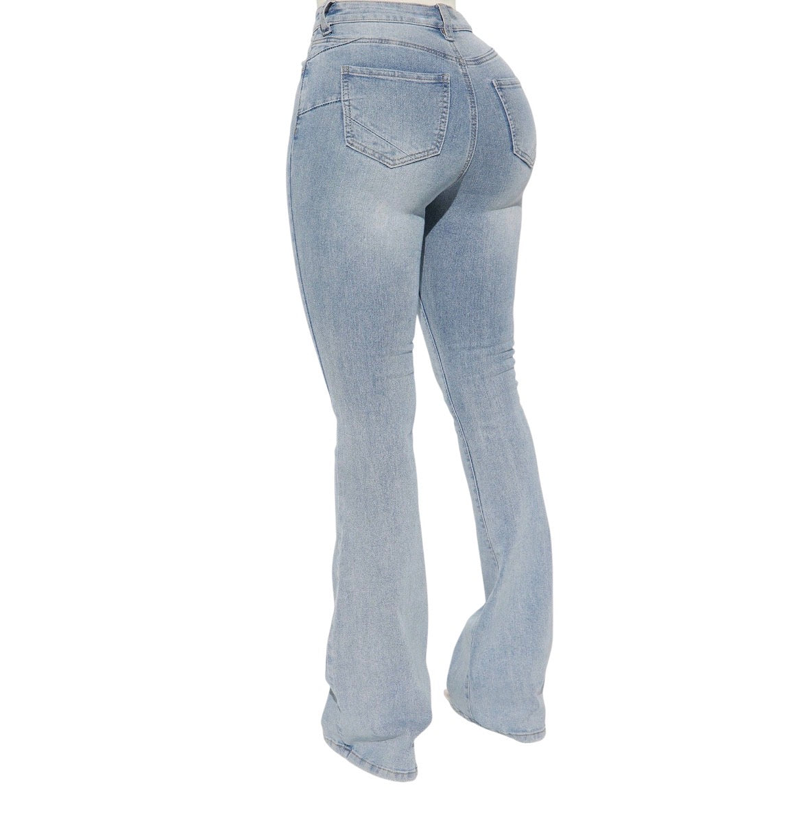 San Diego Sculpting Stretch Flare Jeans Light Wash