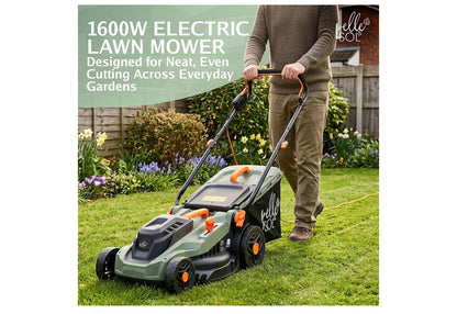Pelle & Sol Electric Lawn Mower 1800W 43cm Cutting Width 52L Collector