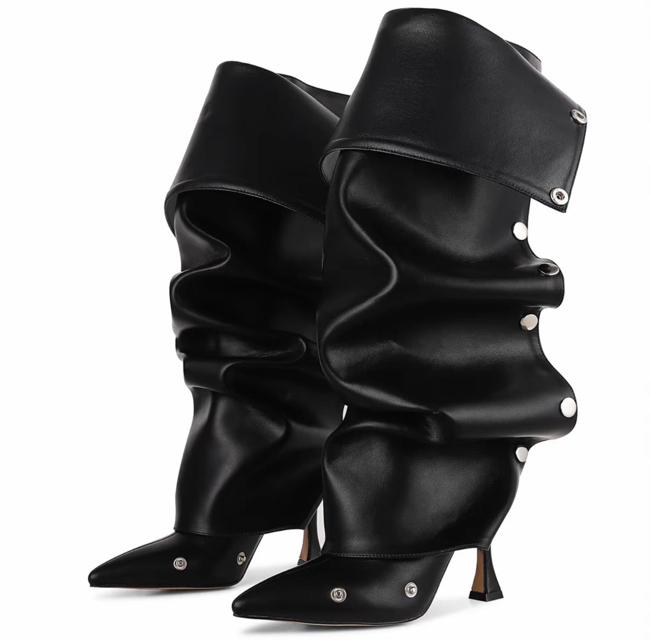 Women’s Knee High Slouchy Shark Boots
