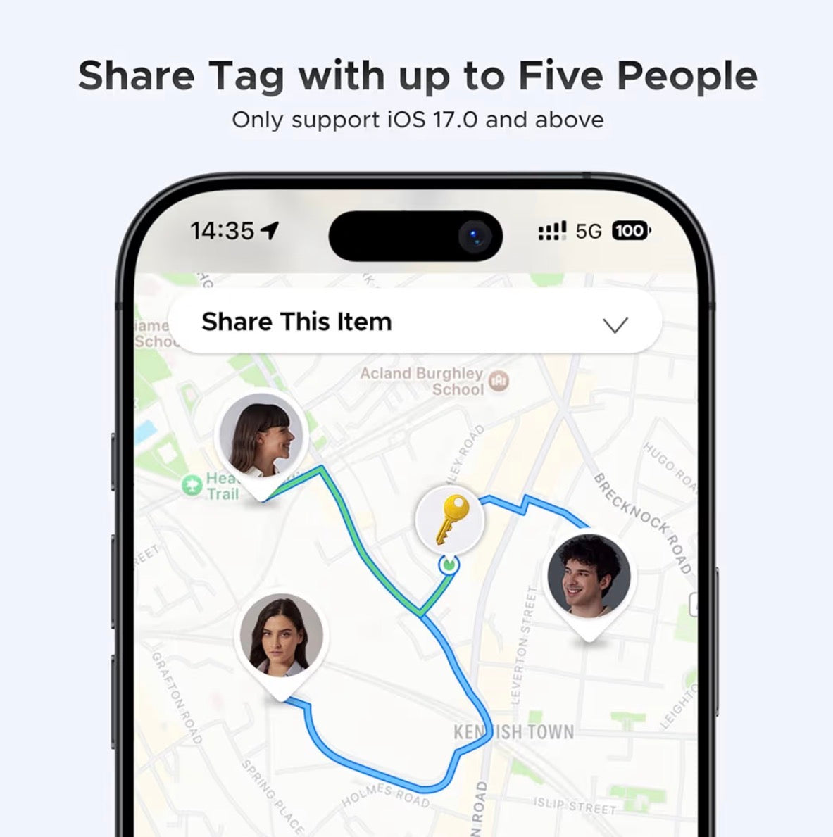 UGREEN FineTrack 4-Pack Tracker Tags Apple Find My 2-Year Battery
