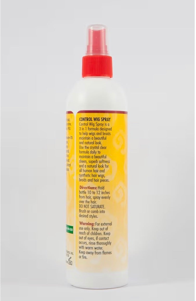 African Essence Wig Control Spray 355ml | Human & Synthetic Hair Wig Care