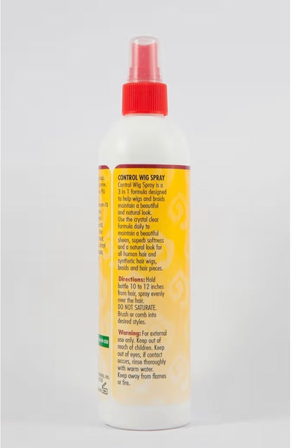 African Essence Wig Control Spray 355ml | Human & Synthetic Hair Wig Care