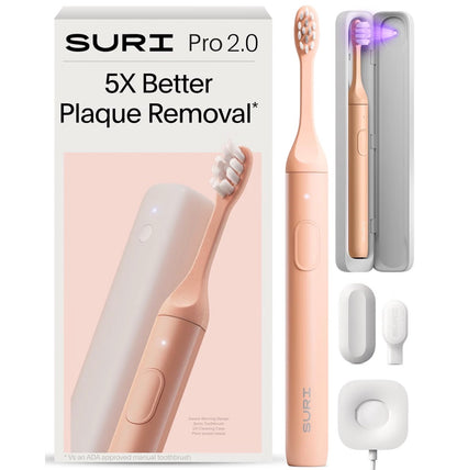 SURI Pro Sonic Electric Toothbrush with UV Travel Case