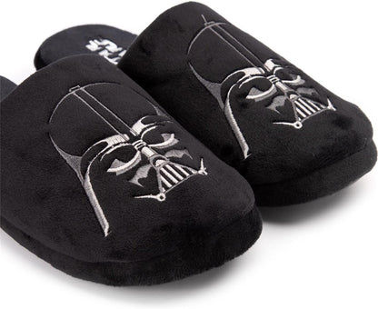 Slippers for Men | Adults Dark Side Darth Vader House Shoes | Novelty Merchandise Gifts for Him | Memory Foam Polyester Slip On
