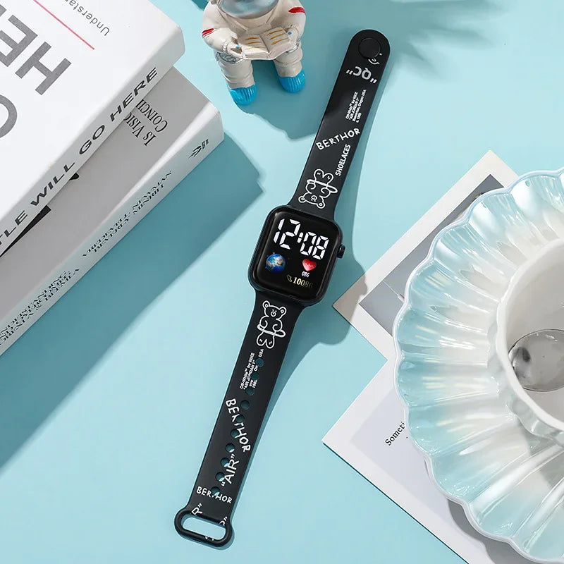 Disney Anime Figures Stitch Watches Children Wrist Strap Sports Intelligent Wristwatch Waterproof Kids Toys Electronic Bracelet