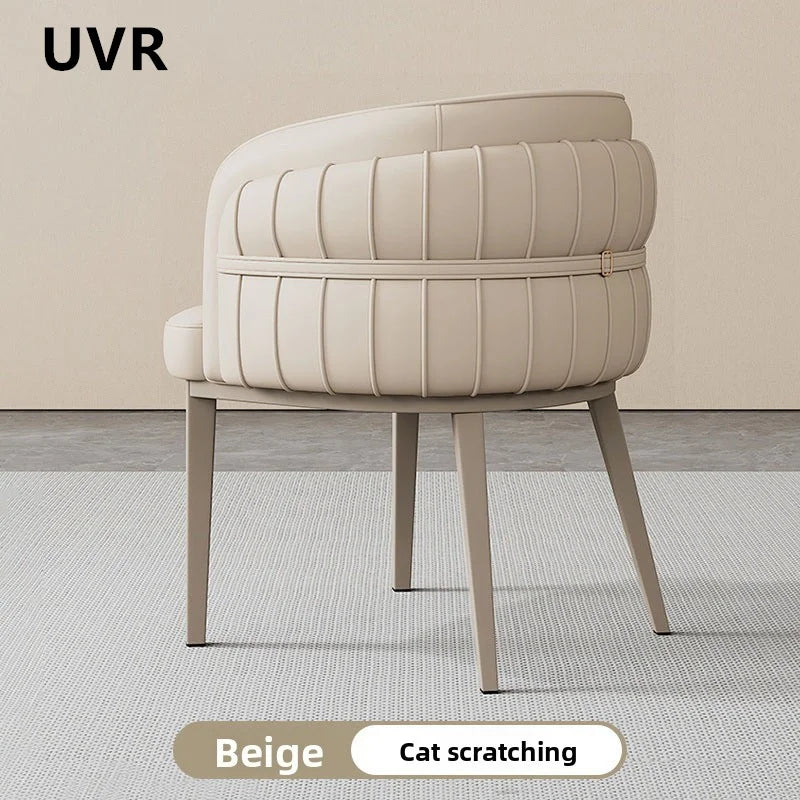 Light Luxury Restaurant Chair Upholstery Design Armchair Home Kitchen Backrest Stool Modern Simple Hotel Cafe Dining Chair