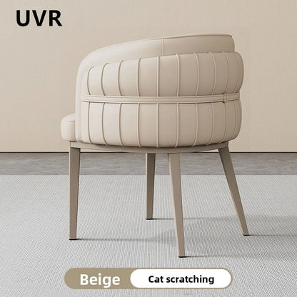 Light Luxury Restaurant Chair Upholstery Design Armchair Home Kitchen Backrest Stool Modern Simple Hotel Cafe Dining Chair
