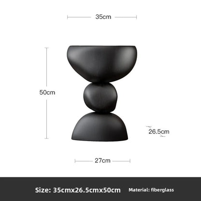 Creative Coffee Table Light Luxury Senior Sense of Cream Wind Living Room Sofa Corner Table Bedroom Bedside Table Furniture