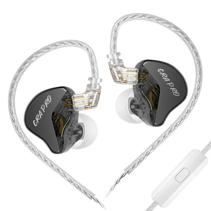 CRA Pro HIFI Earphones DLC Diamond Diaphragm Dynamic Earbuds with Replaceable Headphone Cables Sports Music Earphones