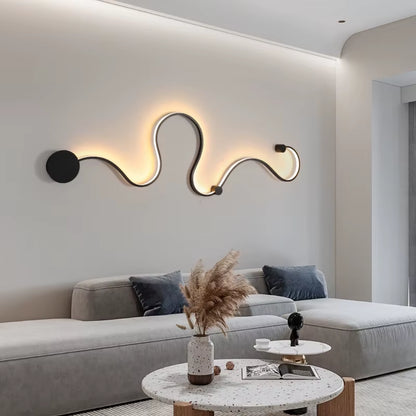 Modern Wall Lamps for Bedroom Study Living Balcony Room Acrylic Home Decor Line Design Sofa Background Wall Sconce LED Lighting
