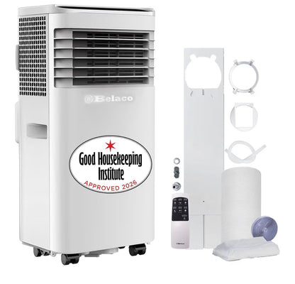 9000 BTU Portable Air Conditioner 4 in 1 with Dehumidifier, Fan, Sleep Mode and Remote Control