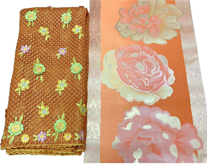 Nigerian 3D Embroidered Water Soluble Lace Fabric 2025 African Guipure Cord Lace Fabric for Sewing Women Dresses Latest 5 Yards