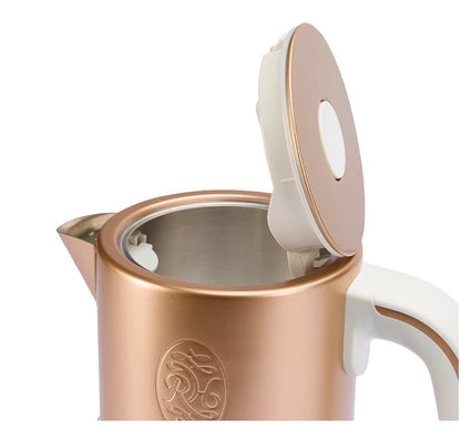 Russell Hobbs Calm Kettle (1.7L, AI-designed, Variable temperature 40-100°C, Digital display, Soothing sounds, 360° base, Frosted glass, Copper accents, Quiet boil technology, 3000W) 27450