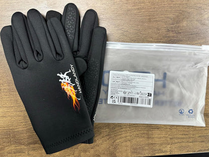 Thermal Winter Work Gloves, Padded Safety Working Gloves, Cold Weather Mechanic Freezer Warehouse Construction Gloves (Grey-Grip, M)
