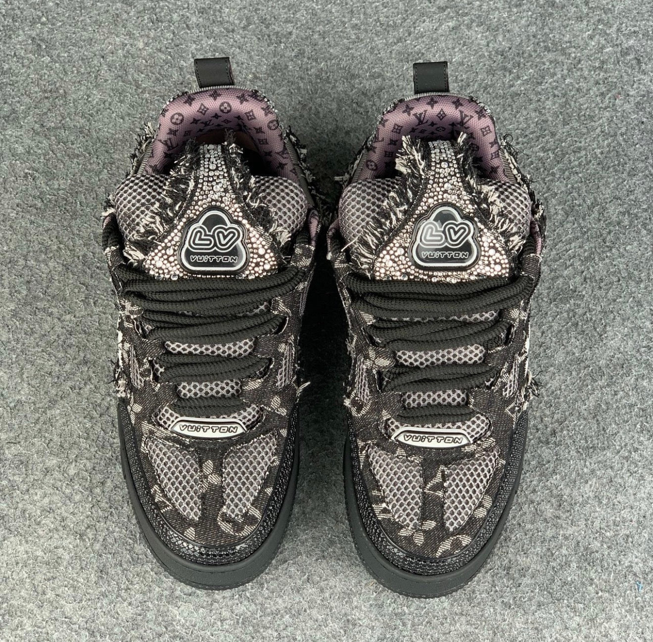 LV Skate Sneaker 'Black Swarovski
Monogram'
