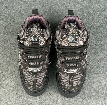 LV Skate Sneaker 'Black Swarovski
Monogram'