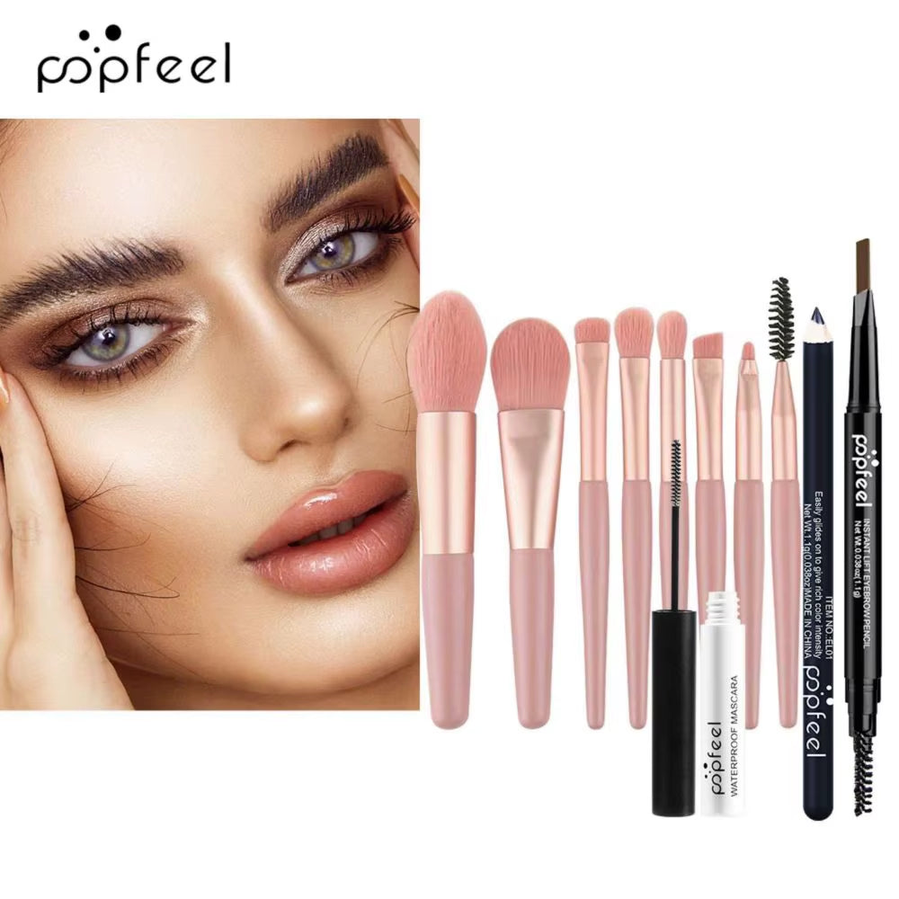 Eye Makeup Set 40 Color Eyeshadow Palette Eyebrow Pencil Eyeliner Pen Mascara with a Set of Makeup Brushes Eye Cosmetics