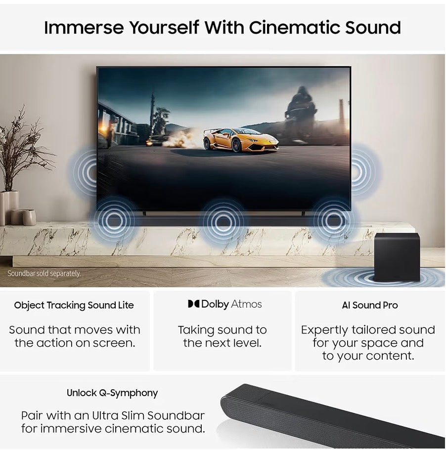 Samsung 55-Inch S84F 4K OLED Smart TV 120Hz Dolby Atmos Vision AI