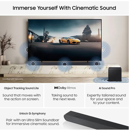 Samsung 55-Inch S84F 4K OLED Smart TV 120Hz Dolby Atmos Vision AI