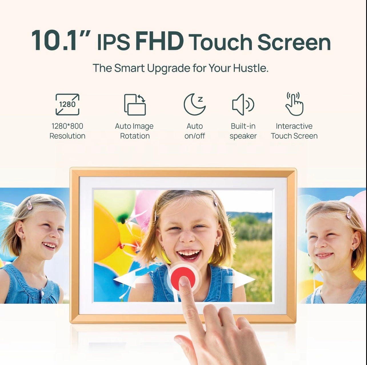ARZOPA WiFi Touchscreen Digital Photo Frame 10.1”&14”