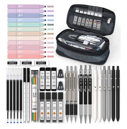 Four Candies 39 Piece Pencil Case Stationery Set