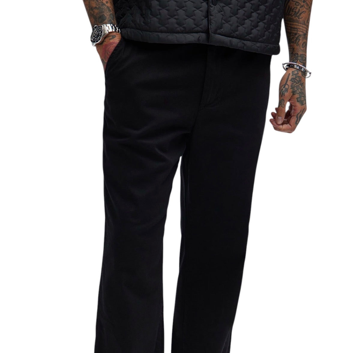 Mac Chino Straight Pants Black