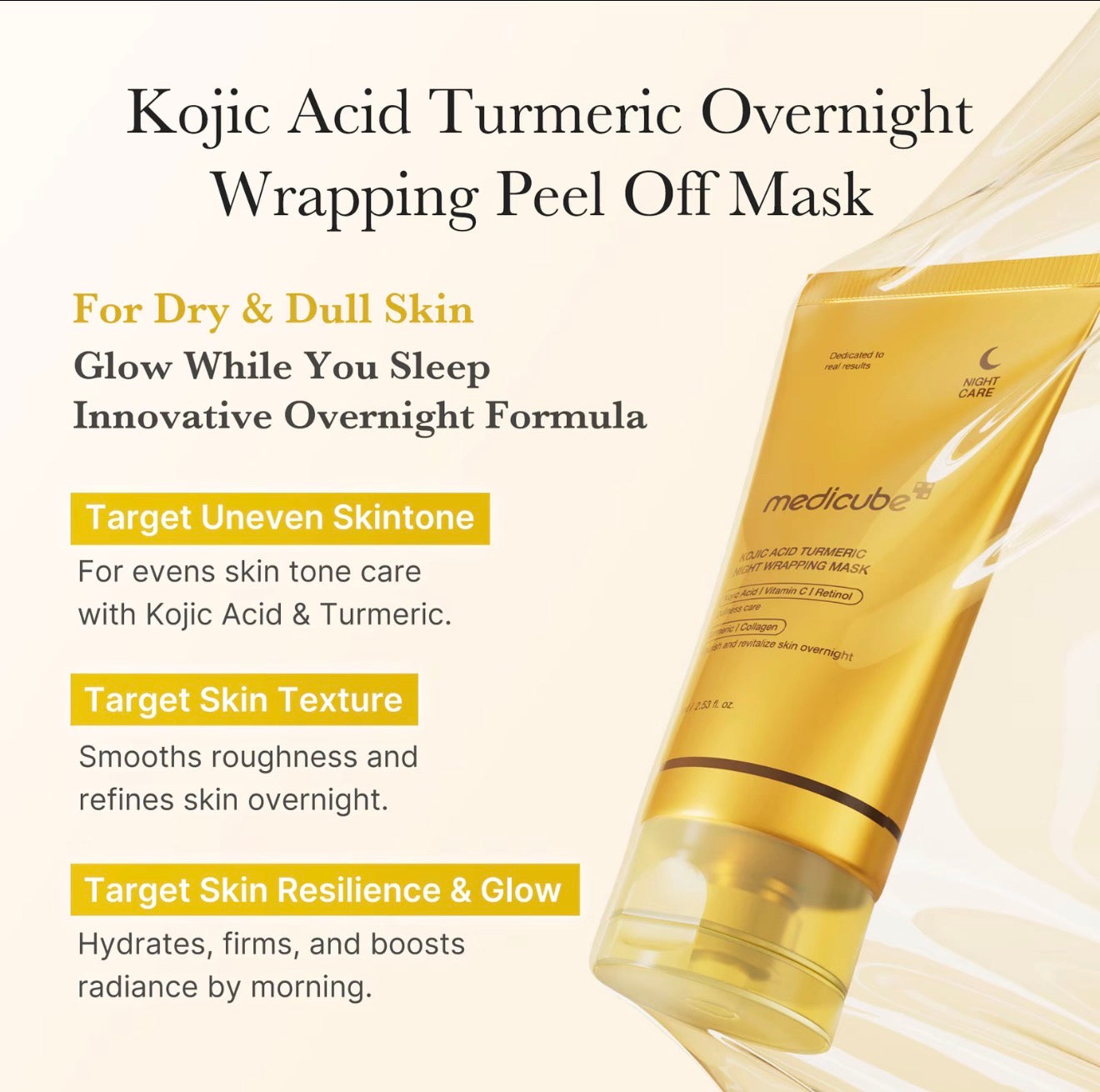 medicube Kojic Acid Turmeric Golden Glow Radiance Full Skincare Set