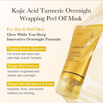 medicube Kojic Acid Turmeric Golden Glow Radiance Full Skincare Set