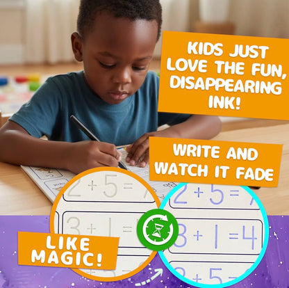 Magic Groove 7 Book Reusable Handwriting Practice Set for Kids