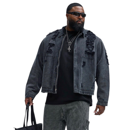 Overdyed Utility Baggy Cargo Pants Grey