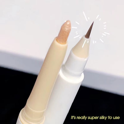 Double Head Lying Silkworm Pen Matte Pearlescent Fine Flash Brightening Shadow Pen Outline Pen under Eyelid to Pen