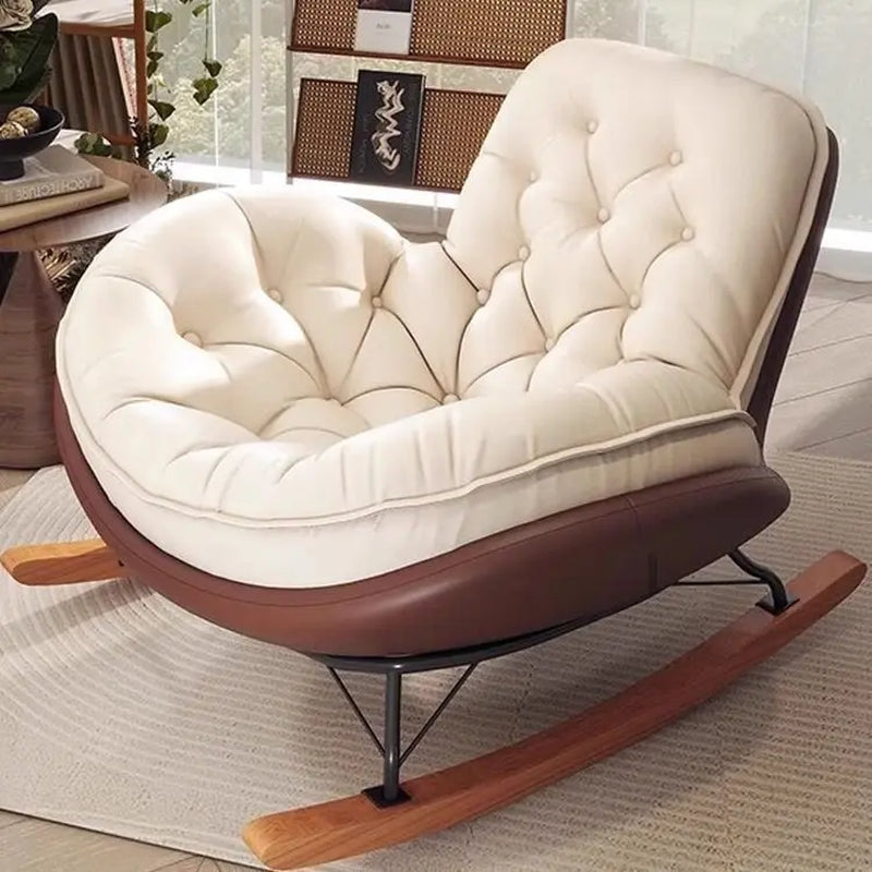 Modern, Penguin, Rocking Chair, Deck Chair, Balcony, Home, Leisure Chair Living Room, Light Luxury, Honeycomb, Pull Button, Lazy