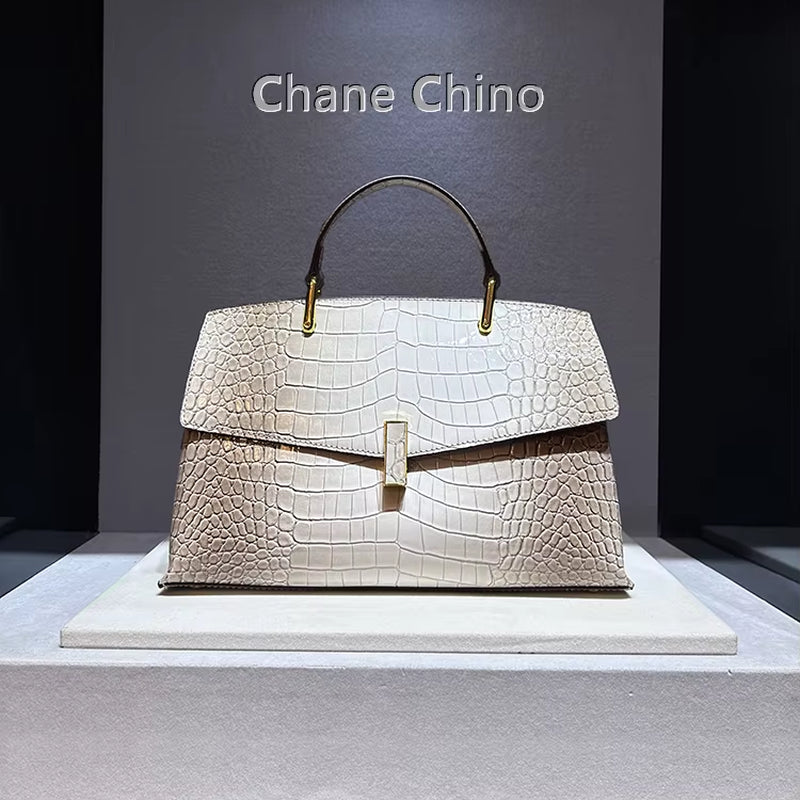 Pink Crocodile Pattern Leather Women'S Handbags Luxury Fashion Lady Shell Shoulder Crossbody Bag Top Handle Messenger Bags